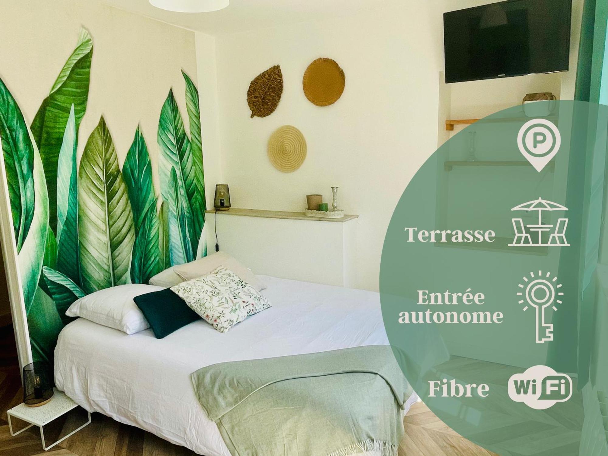 Le Tropical - Studio Avec Terrasse อองกูแลม ภายนอก รูปภาพ